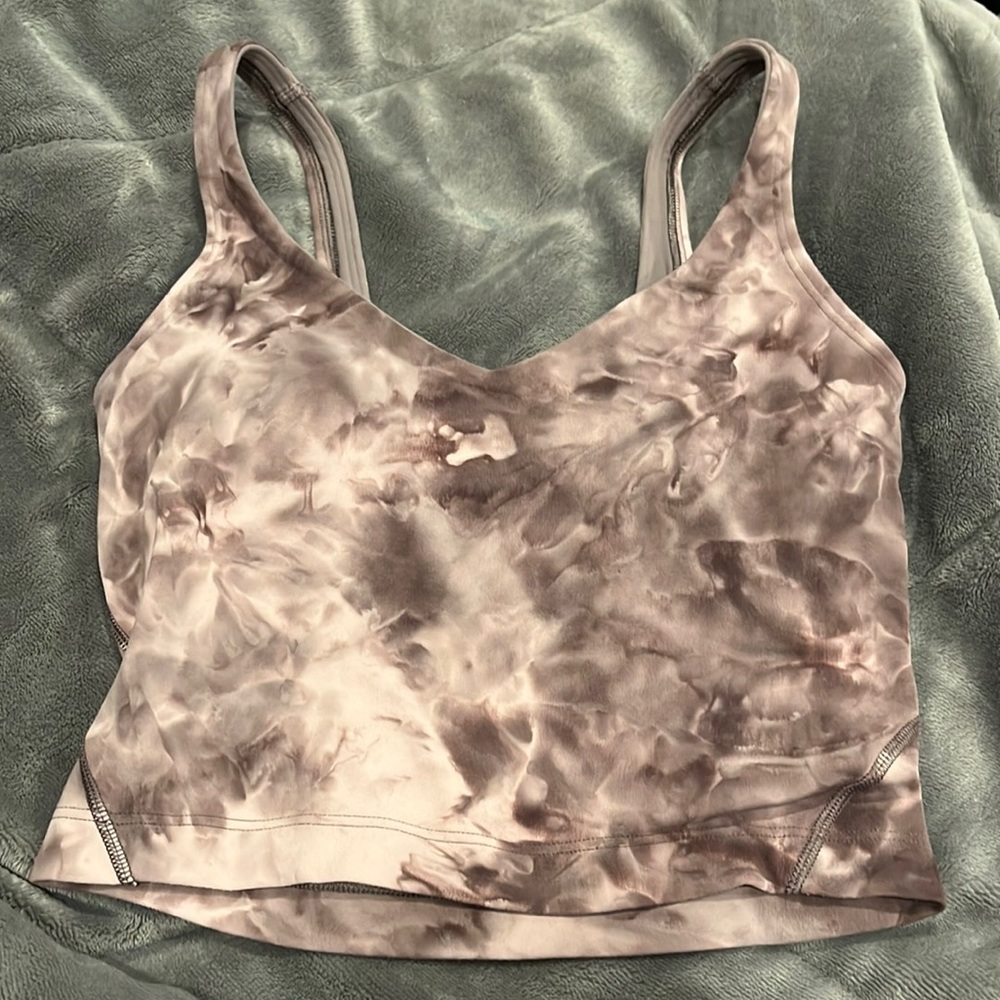 lululemon tie dye purple align tank